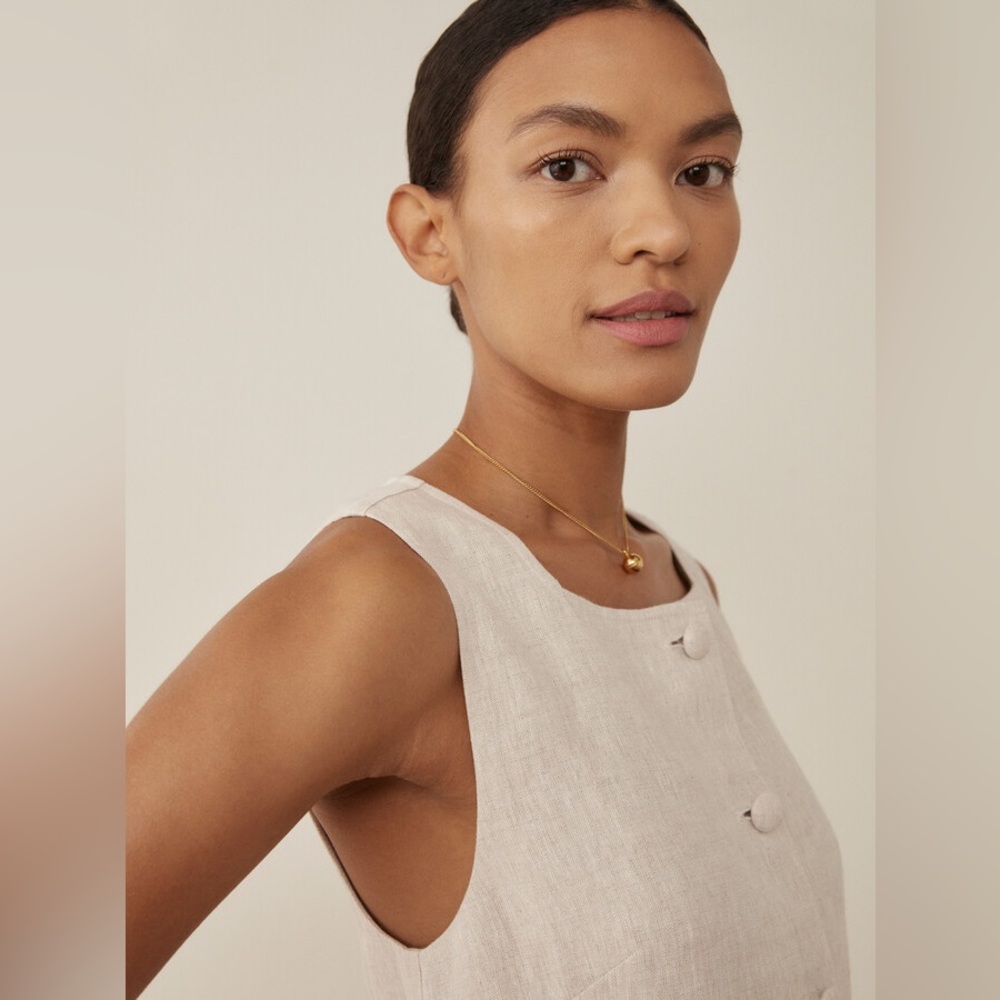 Reformation Dana Linen Mini Dress - Picture 2 of 11